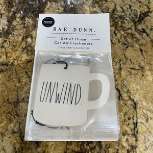 Rae Dunn “UNWIND”- Chillaxin’ Lavender Scent Air Freshners - Package of 3